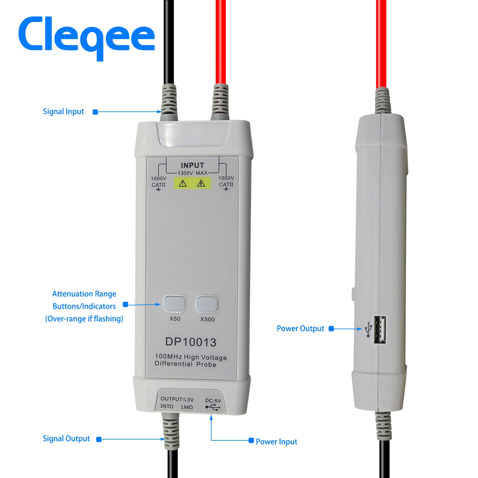 Cleqee 1300V 100MHz High Volta - огляд і ціна High Voltage Differential Probe 100Mhz 1300V