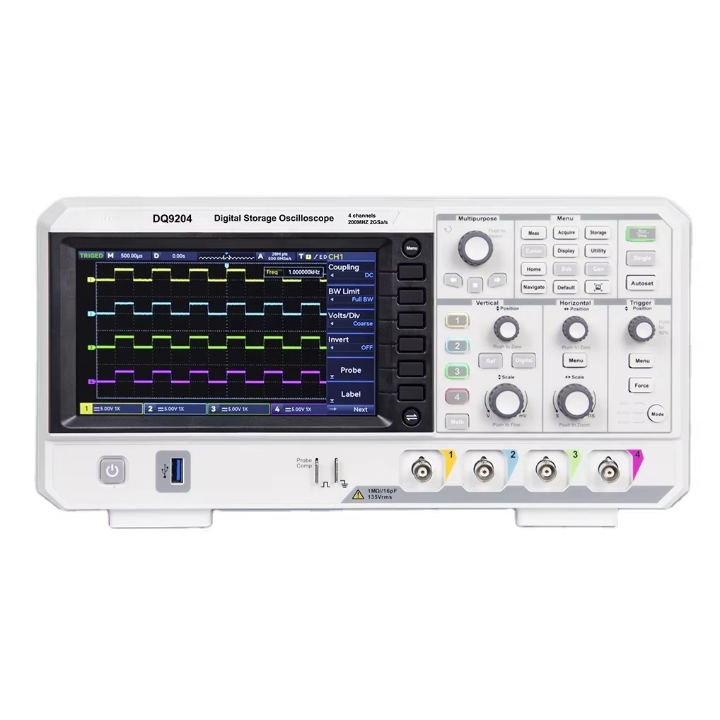 DQ9104 DQ9204 DIGITAL STORAGE  - огляд і ціна Digital Storage Oscilloscope 4 Channel 100Mhz
