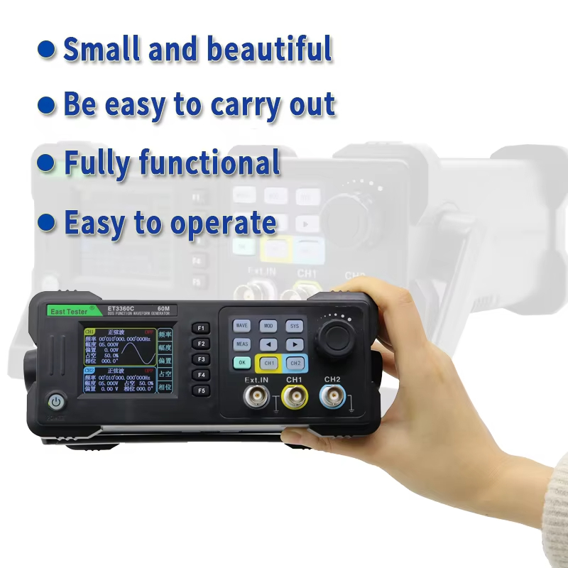 East Tester ET3320/40/60C Mini - огляд і ціна Dual Channel Arbitrary Waveform Function Generator 60Mhz