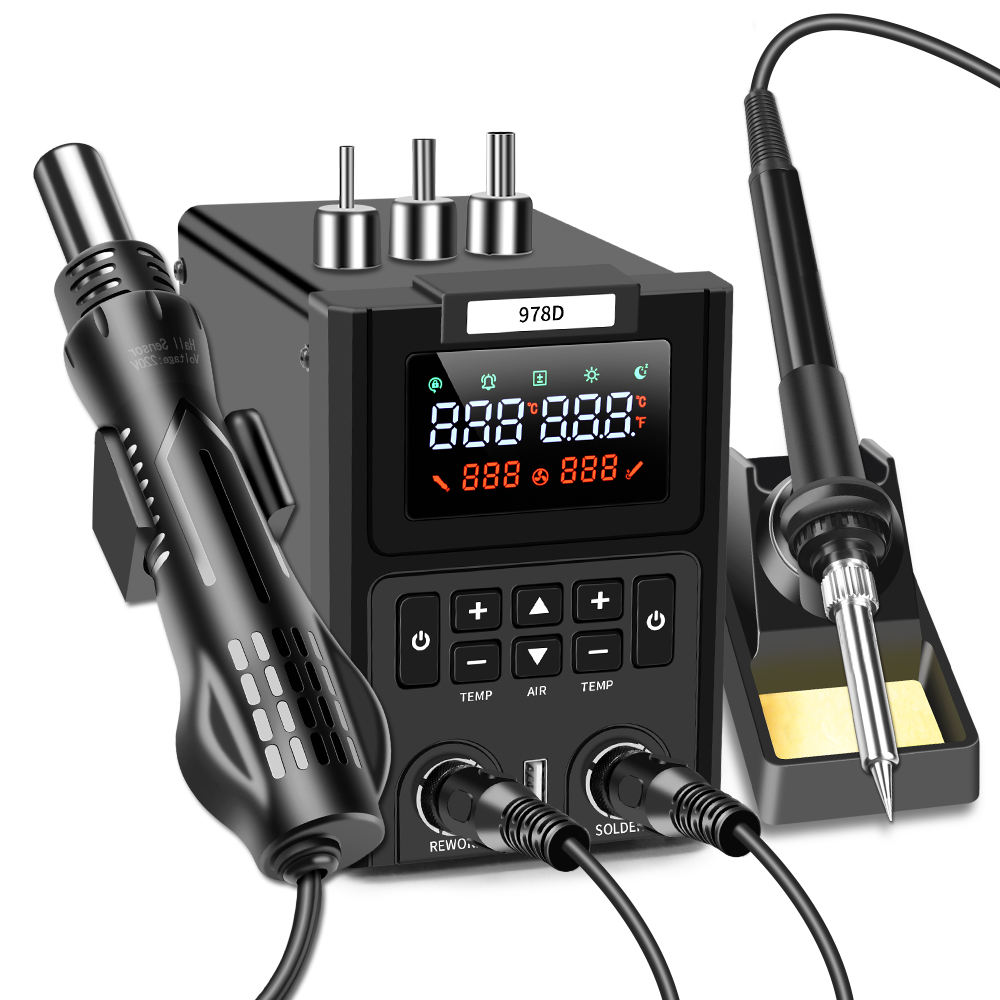 Dual LED Digital Displayings H - огляд і ціна Smd Rework Station Hot Air Soldering 2 In 1