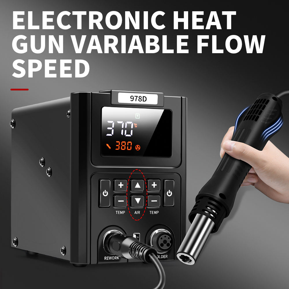 Dual LED Digital Displayings H - огляд і ціна Smd Rework Station Hot Air Soldering 2 In 1
