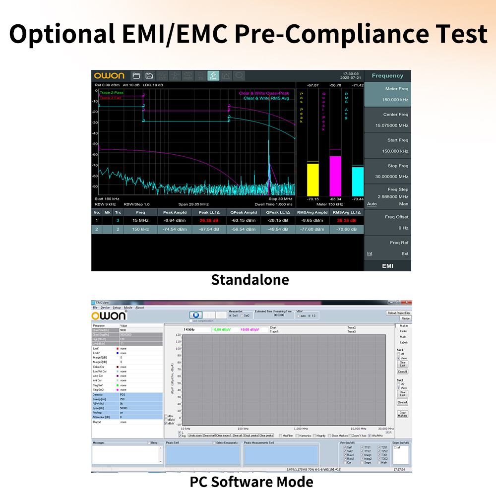 OWON Spectrum Analyzer With Tr - огляд і ціна Spectrum Analyzer Tracking Generator 1.5Ghz