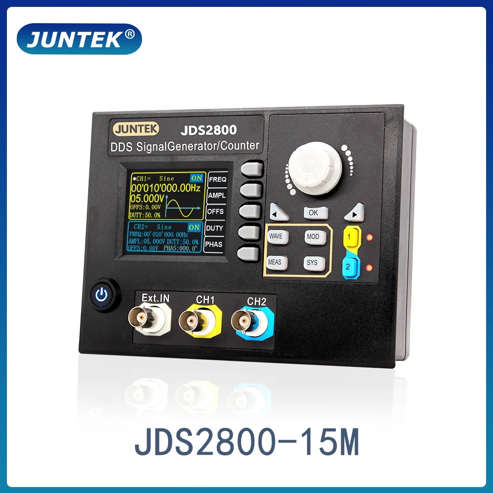 JDS2800-15M 60MHz DDS Function - огляд і ціна Dual Channel Arbitrary Waveform Function Generator 60Mhz