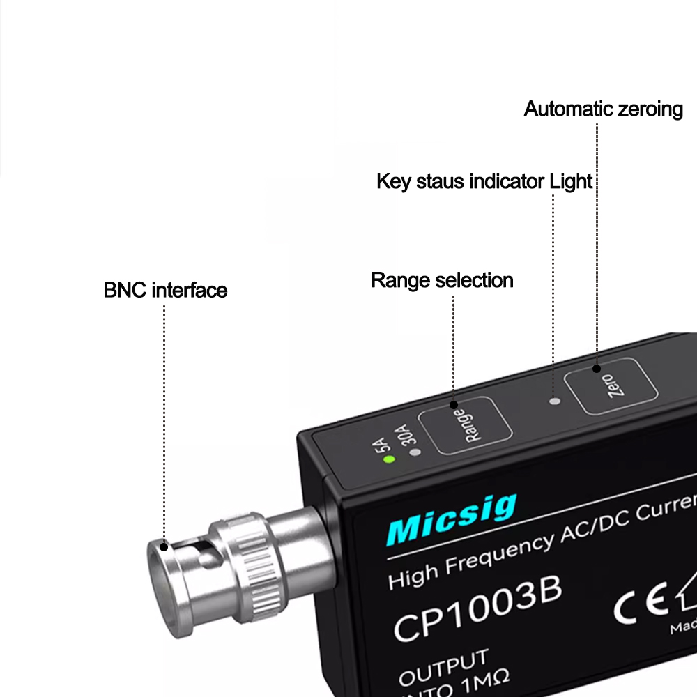 Micsig High Frequency AC/DC Cu - огляд і ціна Current Probe Ac Dc 50Mhz Oscilloscope