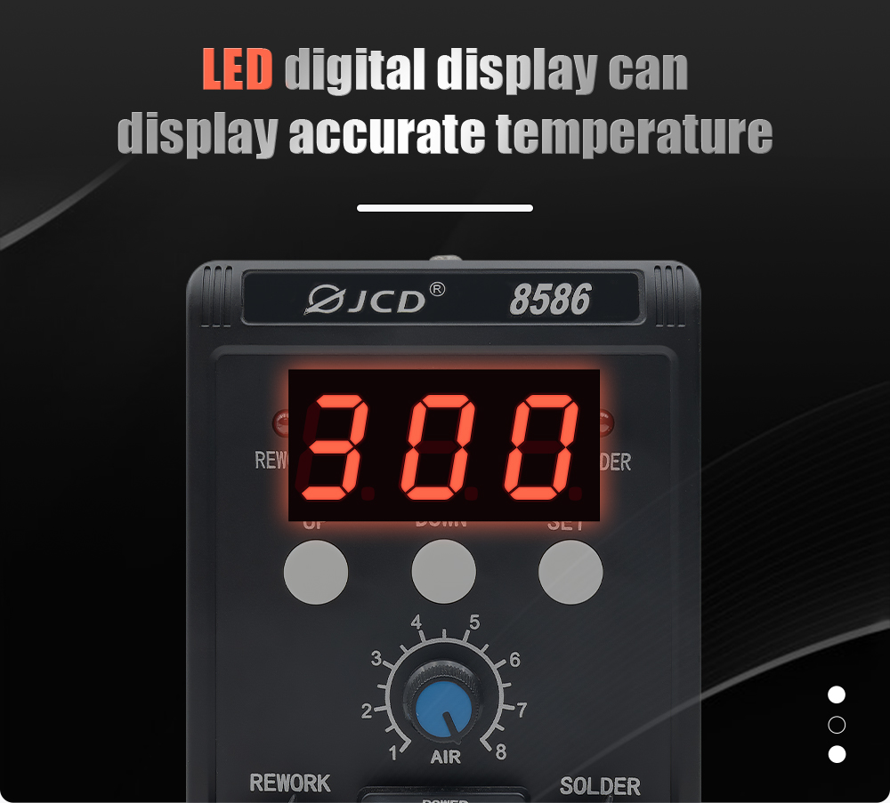 JCD 2 in 1 Soldering Station 8 - огляд і ціна Smd Rework Station Hot Air Soldering 2 In 1